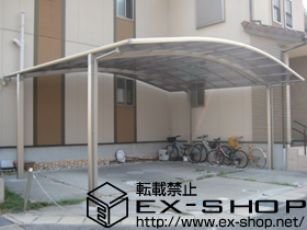 のカーポート カーブポートシグマ? ワイド 積雪〜20cm対応 施工例