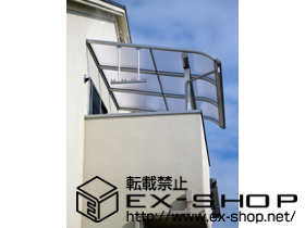 のバルコニー・ベランダ屋根 ヴェクターテラス R型 屋根タイプ 積雪〜20cm対応＋壁付け物干し 標準タイプ 2本入 施工例