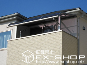 のバルコニー・ベランダ屋根 ライザーテラスII R型 屋根タイプ 単体 積雪〜20cm対応 施工例