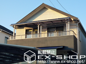 のバルコニー・ベランダ屋根 ライザーテラスII R型 連棟 屋根タイプ 積雪〜20cm対応 施工例