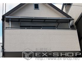 のバルコニー・ベランダ屋根 ライザーテラス? R型 屋根タイプ 積雪〜20cm対応 施工例