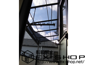 のバルコニー・ベランダ屋根 ライザーテラスII R型 単体 屋根タイプ 積雪〜20cm対応 施工例