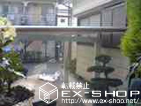 のカーポート マイリッシュデラックス 前下がり マテリアルカラー 積雪〜20cm 施工例