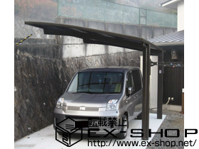 のカーポート カーブポートシグマIII　積雪〜20cm対応＋収納式物干し 施工例