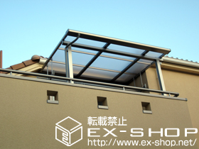のバルコニー・ベランダ屋根 ライザーテラス?F型 屋根タイプ 単体 積雪〜20cm対応 施工例