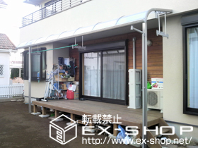 のテラス屋根 パワーアルファ RB型 テラスタイプ 単体　積雪〜20cm対応 施工例