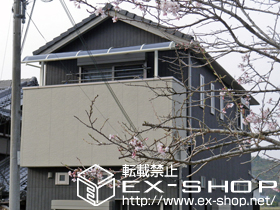 のバルコニー・ベランダ屋根 ライザーテラス?R型 屋根タイプ 単体 積雪〜20cm対応 施工例