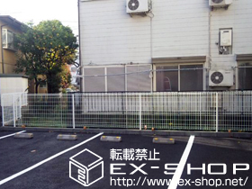 のフェンス・柵 イーネットフェンス1F型 自由柱タイプ 施工例