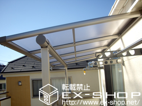 のバルコニー・ベランダ屋根 ヴェクターテラス F型 単体 屋根タイプ 積雪〜20cm対応 施工例