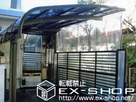 のフェンス・柵 サニーブリーズフェンスS型 間仕切りタイプ＜二段施工 上段/下段（採光）＞ 施工例