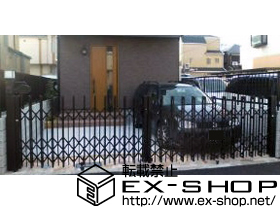 のカーゲート アルシャインII PG型R Aタイプ ノンレール 両開き 施工例