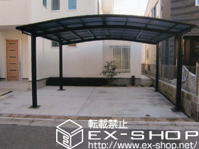 のカーポート カーブポートシグマIII ワイド 積雪〜20cm対応 施工例