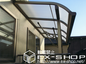 のバルコニー・ベランダ屋根 ライザーテラスII R型 屋根タイプ 単体　積雪〜20cm対応 施工例