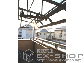 のバルコニー・ベランダ屋根 ライザーテラス? R型 屋根タイプ 積雪〜20cm対応 施工例