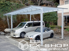 のカーポート アーキデュオ ワイド  積雪〜30cm対応 施工例