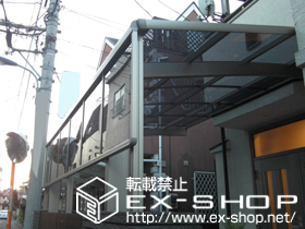 のカーポート カーブポートシグマIII 積雪〜20cm対応＋サイドパネル1段 H800 施工例