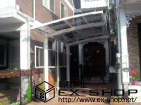 のカーポート カーブポートシグマIII 積雪〜20cm対応＋サイドパネル 1段 H800 サイズ50用 ロング柱23用 施工例