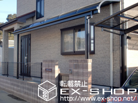 のテラス屋根 ライザーテラスII R型 テラスタイプ 連棟 積雪〜20cm対応 施工例