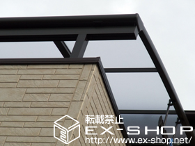 のバルコニー・ベランダ屋根 パワーアルファ L型 積雪〜30cm対応 施工例