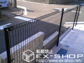 のフェンス・柵 ハイグリッドフェンスN1型 間仕切りタイプ 施工例