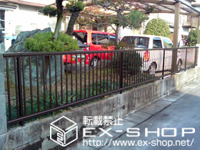 のフェンス・柵 レスティナフェンス22型 自由柱タイプ 施工例