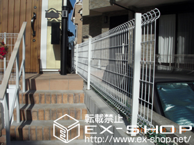 のフェンス・柵 マイアミフェンス8A型 自在柱式 施工例