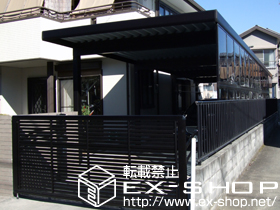 のカーゲート エクスラインアップゲート5型 電動式 施工例