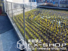 のフェンス・柵 イーネットフェンス1M型 間仕切りタイプ 施工例