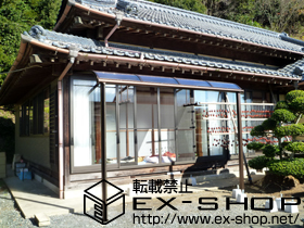 のテラス屋根 ヴェクターテラス R型 テラスタイプ 単体 積雪〜20cm対応 施工例