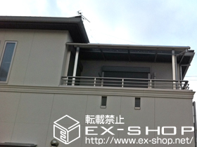 のバルコニー・ベランダ屋根 プレシオステラスII R型 屋根タイプ 単体 積雪〜20cm対応 施工例