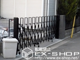 のカーゲート トリップゲート PB型 ノンレール 片開き 施工例