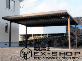 のカーポート レオンポートneo 2台用 積雪〜50cm対応 施工例