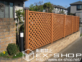 のフェンス・柵 ステイウッドフェンスM2型 間仕切りタイプ 施工例