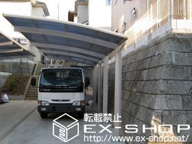 のカーポート プレシオスポート 縦連棟タイプ 積雪〜20cm対応 施工例