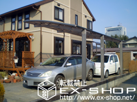 のカーポート カーブポートシグマIII 延長 積雪〜20cm対応 施工例