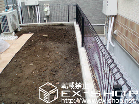 のフェンス・柵 イーネットフェンス1F型 自由柱タイプ 施工例