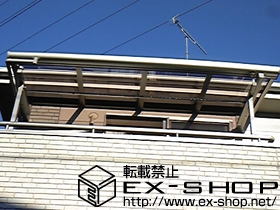 のバルコニー・ベランダ屋根 パワーアルファ F型 ルーフタイプ 単体 積雪〜30cm対応 施工例