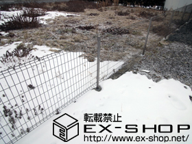 のフェンス・柵 ハイグリッドフェンスN8型 フリーポールタイプ 施工例