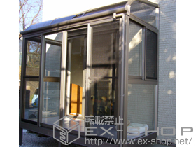 のテラス囲い・サンルーム ほせるんですII R型 床納まり ランマ付き 積雪〜20cm対応 施工例