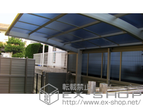 のカーポート プレシオスポート 積雪〜20cm対応＋サイドパネル1段（H836mm） 施工例