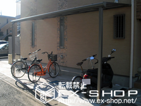 のテラス屋根 ライザーテラスII F型 テラスタイプ 単体　積雪〜20cm対応 施工例