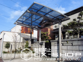 のカーポート カーブポートシグマIII　積雪〜20cm対応＋着脱式サポート　ロング柱28用×1本 施工例