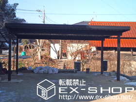 のカーポート ジーポートneo Aタイプ 2台用 積雪〜100cm対応 施工例