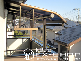 のバルコニー・ベランダ屋根 プレシオステラス R型 屋根タイプ 単体　積雪〜20cm対応 施工例