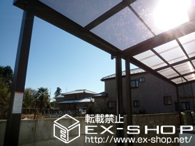 のテラス屋根 ライザーテラスII F型 テラスタイプ 単体 積雪〜20cm対応 施工例