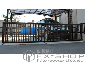 のカーゲート ワイドオーバードアR4型 電動式 施工例