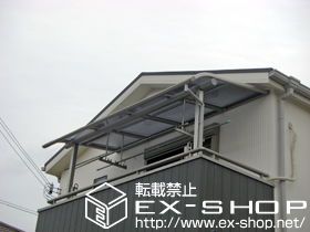 のバルコニー・ベランダ屋根 プレシオステラスII R型 屋根タイプ 単体 積雪〜20cm対応 施工例