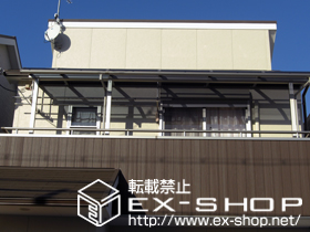 のバルコニー・ベランダ屋根 プレシオステラスII R型 屋根タイプ 単体 積雪〜20cm対応 施工例