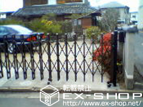 のカーゲート ニューエクジスXA型 片開き ノンレール 施工例