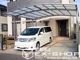 のカーポート カーブポートシグマIII   ワイド 積雪〜20cm対応 施工例